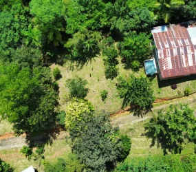 Aerial photo taken from above the property.